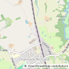 Map of Chorley, Lancashire