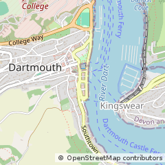 Map of Dartmouth, Devon