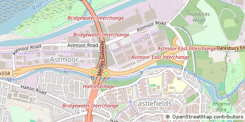 Map of Runcorn, Cheshire