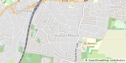 Map of Brentwood, Essex