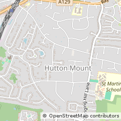 Map of Brentwood, Essex