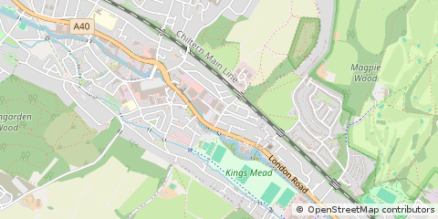 Map of High Wycombe, Bucks