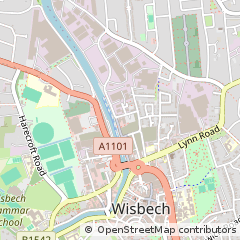 Map of Wisbech, Cambs