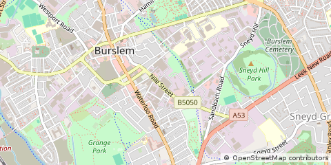 Map of Stoke-on-Trent