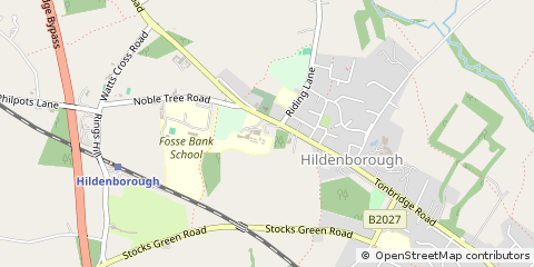 Map of Tonbridge, Buckinghamshire