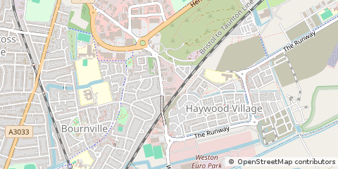 Map of Weston Super Mare, North Somerset