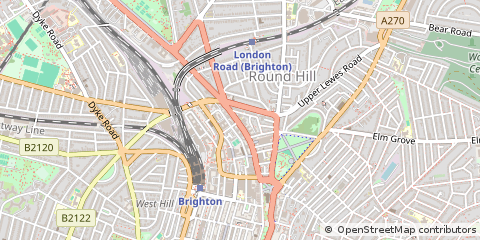 Map of Brighton, East Sussex