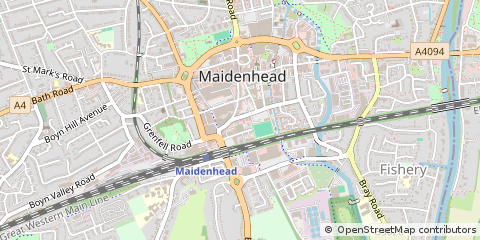 Map of Maidenhead, Berkshire