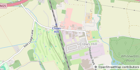 Map of Enfield, Middlesex