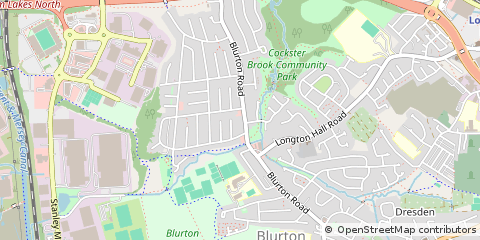 Map of Stoke-on-Trent, Staffs