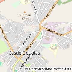 Map of Castle Douglas, Dumfries and Galloway