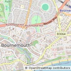 Map of Bournemouth, Dorset