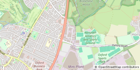 Map of Cowley Oxford, Oxon