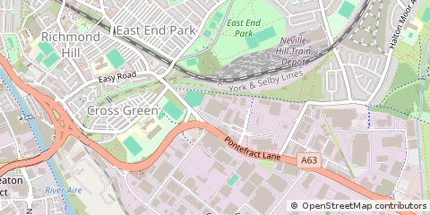 Map of Leeds, West Yorkshire