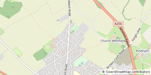 Map of Dover, Kent