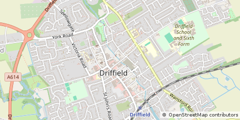 Map of Driffield, East Yorkshire