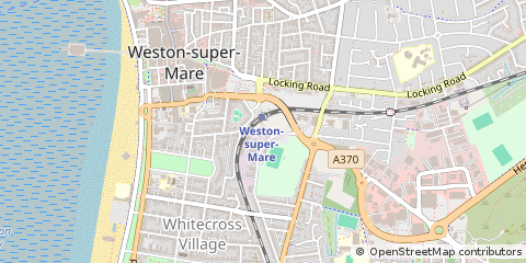 Map of Weston Super Mare, Somerset