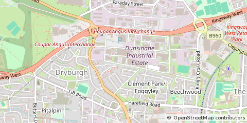 Map of Dunsinane Industrial Estate, Dundee Tayside