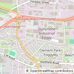 Map of Dunsinane Industrial Estate, Dundee Tayside