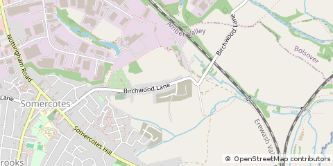 Map of Alfreton, Derbyshire