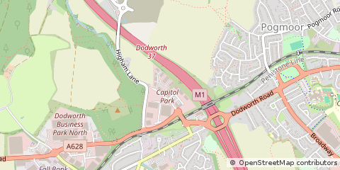Map of Barnsley