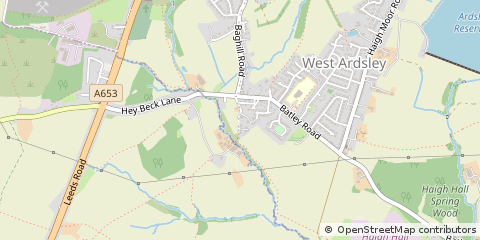 Map of Wakefield, West Yorkshire