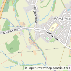Map of Wakefield, West Yorkshire