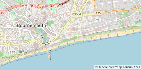 Map of Bournemouth, Dorset