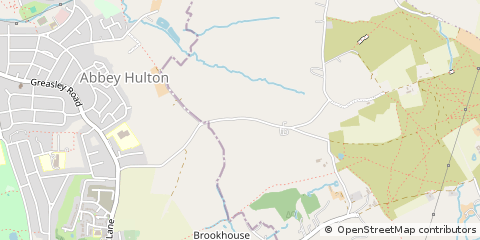Map of Stoke on Trent, Staffordshire