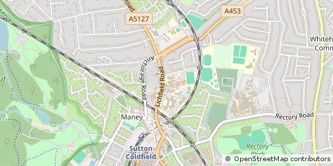 Map of Sutton Coldfield