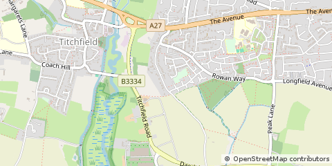 Map of Fareham, Hampshire