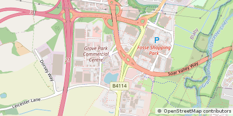 Map of Leicester