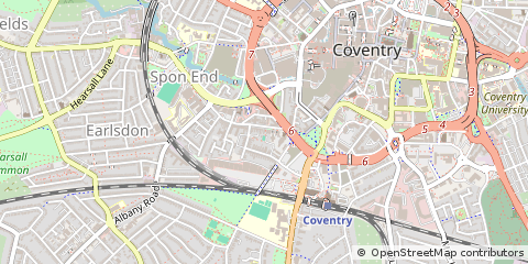 Map of Coventry, West Midlands
