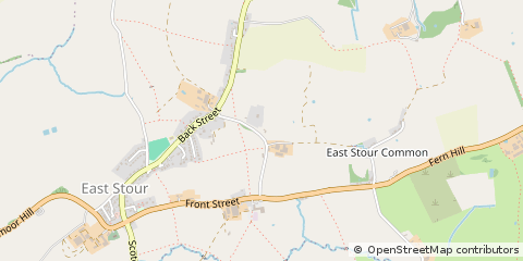 Map of Gillingham, Dorset