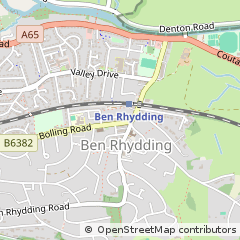 Map of Ilkley, West Yorkshire