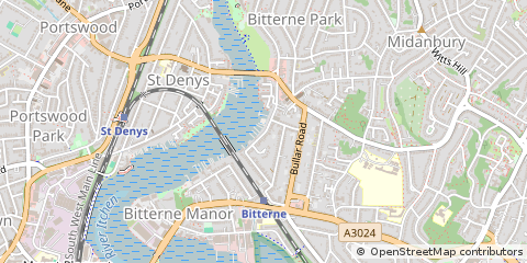 Map of Southampton, Hampshire