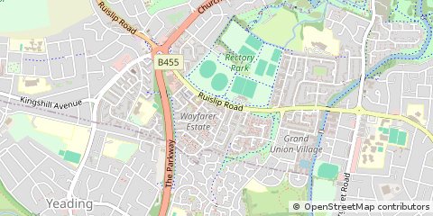 Map of Northolt, Middlesex