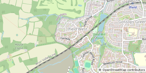 Map of Crawley