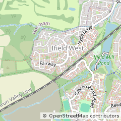 Map of Crawley