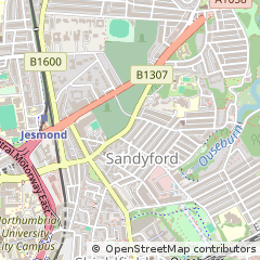 Map of Newcastle Upon Tyne