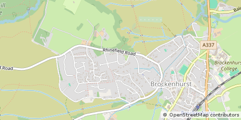 Map of Brockenhurst, Hampshire