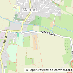 Map of Martock, Somerset