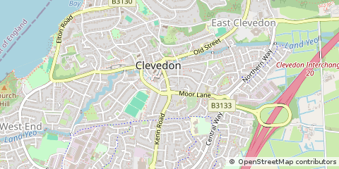 Map of Clevedon