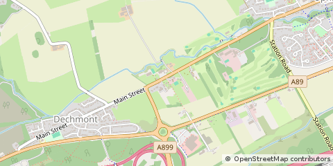 Map of Broxburn, West Lothian
