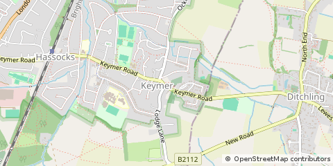 Map of Hassocks, West Sussex