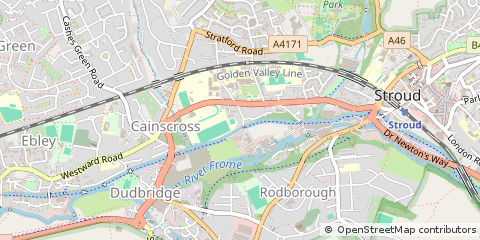 Map of Stroud, Glos