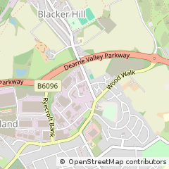 Map of Barnsley, South Yorkshire