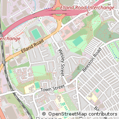 Map of Leeds, West Yorkshire