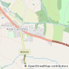 Map of Ashbourne, Derbyshire