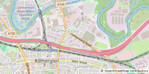 Map of Rutherglen